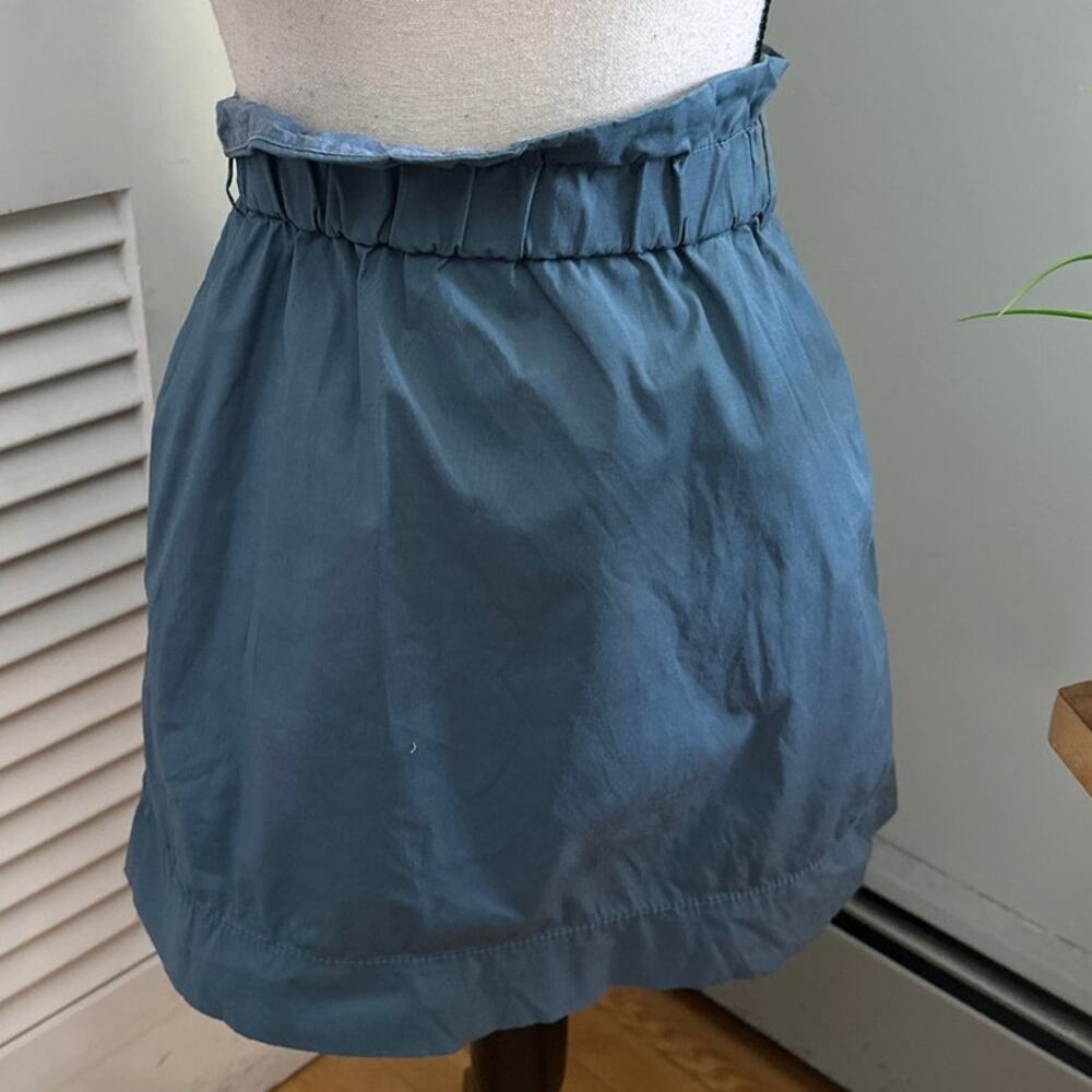 Banana Republic Skirt Womens 6P Blue Paperbag Mini Y2K Minimalist Monochrome